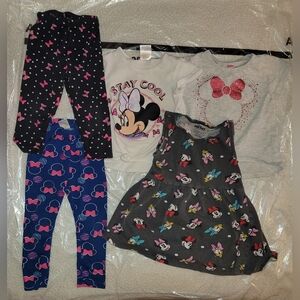 Girls Minnie Mouse 5 Piece Lot